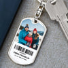 Custom Parkrun Approved Barcode Keychain | Dog Tag Chain with Emergency Contact & Photo! 🔥